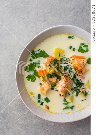 Salmon fish soup Salmon fish soup 92550071