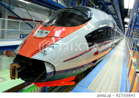 fast train in the service depot 92550845