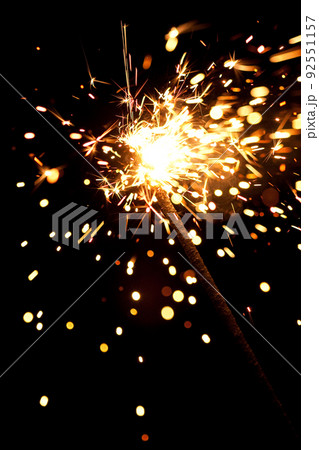burning sparkler 92551157