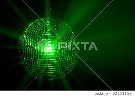 Green disco ball 92551159
