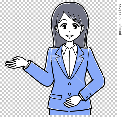 一個穿西裝的女人來指導(簡單,上身) 一個穿西裝的女人來指導(簡單,上身) 92551255