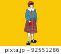 スナップショットレトロポップ女の子 92551286