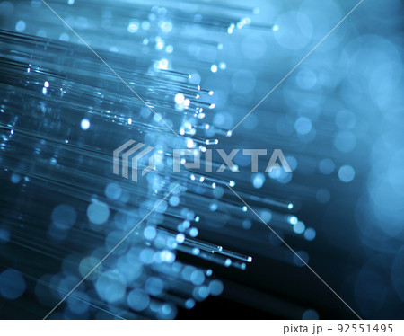 abstract view of fiber optics 92551495