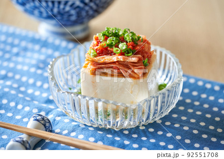 キムチのせ冷奴　 92551708