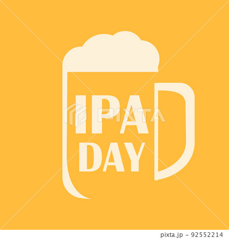 National Ipa Day celebration banner. Abstract beer glass. National Ipa Day celebration banner. Abstract beer glass. 92552214