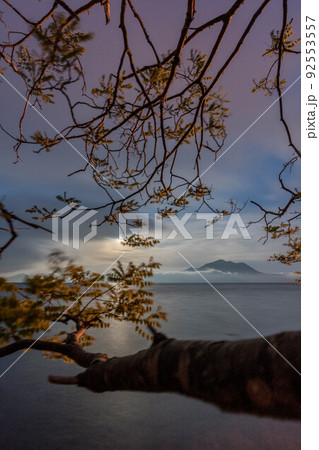 支笏湖　月 92553557