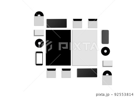 Blank Corporate ID. Set isolated on white. Consist of business cards, folder, tablet PC, envelopes, a4 letterheads, notebooks, flash, pencil, cd disk and smart phones. Blank Corporate ID. Set isolated on white. Consist of business cards, folder, tablet PC, envelopes, a4 letterheads, notebooks, flash, pencil, cd disk and smart phones. 92553814
