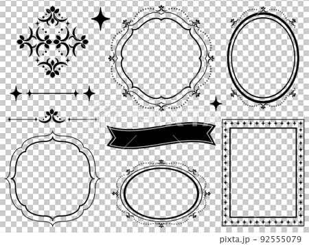 古董框架設置黑色 92555079