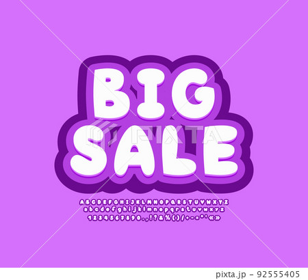 Bright label Big Sale for advertising template 92555405
