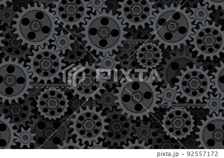 Seamless gears pattern tech background. Industrial mechanics texture. Layered web page fill backdrop. Technology wrapping paper design Seamless gears pattern tech background. Industrial mechanics texture. Layered web page fill backdrop. Technology wrapping paper design 92557172