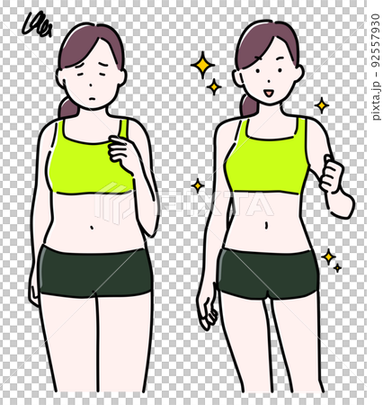 Before and after diet women Before and after diet women 92557930