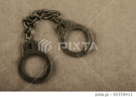 image of handcuffs paper background image of handcuffs paper background 92559411