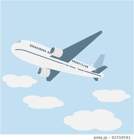 青空と飛行機 92559591
