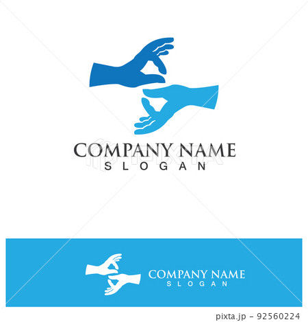 Hand help logo and symbols template icons app Hand help logo and symbols template icons app 92560224