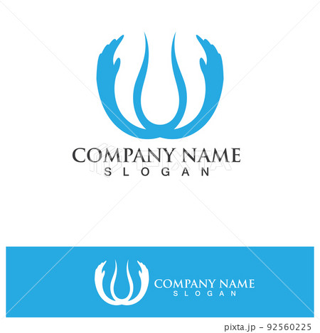 Hand help logo and symbols template icons app 92560225