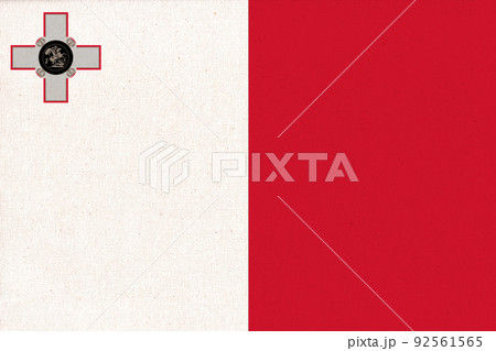 Flag of Malta. Malta National symbol. two ribbons Flag of Malta. Malta National symbol. two ribbons 92561565