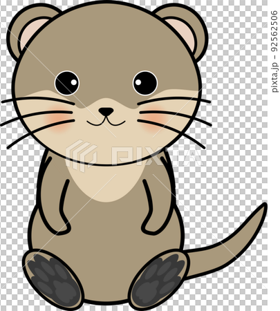 可愛的水獺角色 可愛的水獺角色 92562506