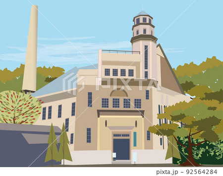 紅葉の諏訪市観光名所　片倉館 92564284