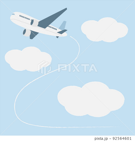 青空と飛行機 92564601