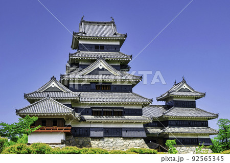 長野県　松本城　天守 92565345