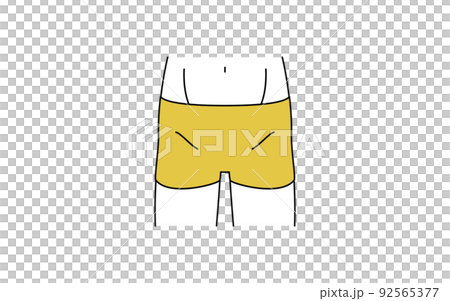 Men's hair removal, V line, underwear wearing 92565377