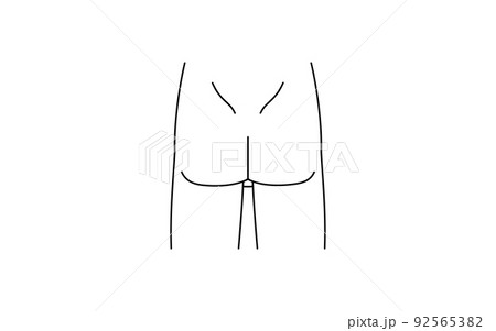 メンズ脱毛、Oライン、裸体 92565382