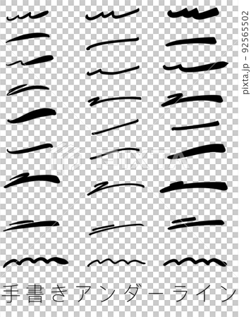 黑色下劃線集 92565502