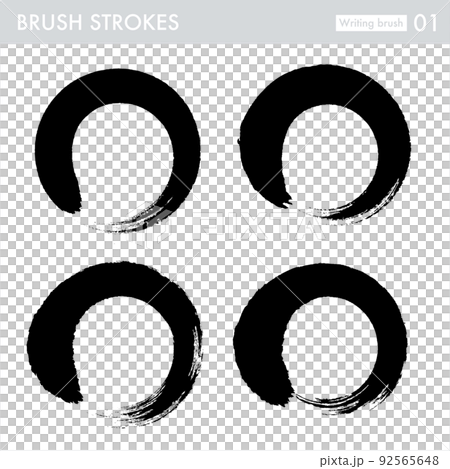 Round line / brush (handwriting) 92565648