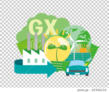Image illustration of green transformation 92566218