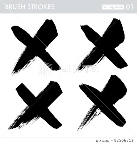 バツ・×・筆（手書き） 92566513