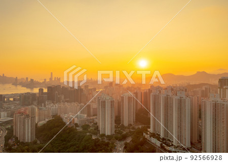 the view of Hong Kong and Kowloon from black hill 6 May 2022 92566928