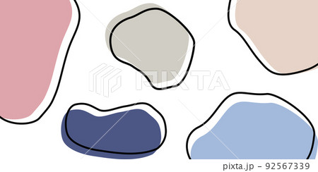 Abstract flowing liquid shapes and black line background vector Abstract flowing liquid shapes and black line background vector 92567339
