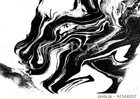 Abstract black and white marble pattern imitation. 92568207