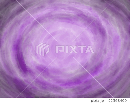 紫色と黒色のぐるぐるした水彩風不気味な背景 92568400