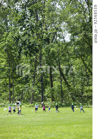 虫取りをする子どもたち 92568539