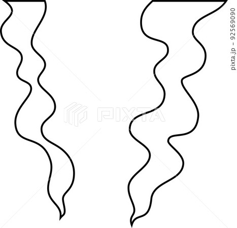 平面的な煙のイラスト 92569090