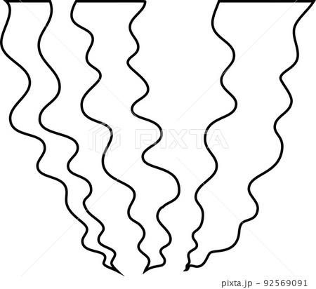 平面的な煙のイラスト 平面的な煙のイラスト 92569091