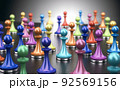 Social mixity and cultural diversity concept. 92569156