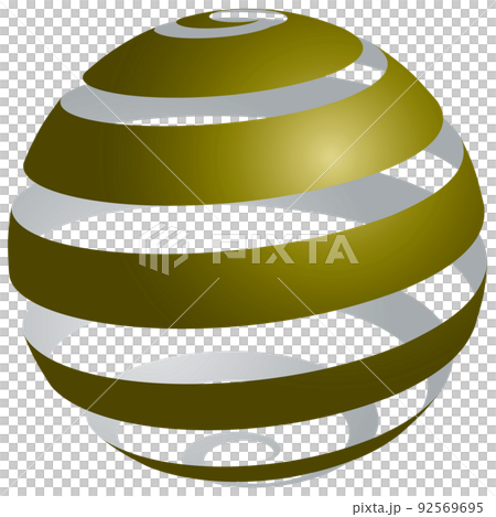 Sphere_Spiral_Blue Gold_Dark_Thick-Thin_Inner Gray 92569695