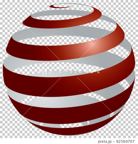 Sphere_Spiral_Red_Dark_Thin-Thick_Inner Gray Sphere_Spiral_Red_Dark_Thin-Thick_Inner Gray 92569707