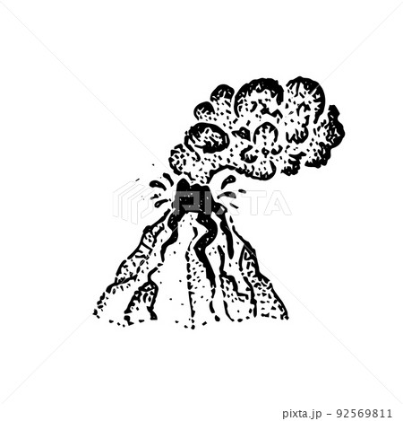 Eruption Volcano Dotwork Eruption Volcano Dotwork 92569811