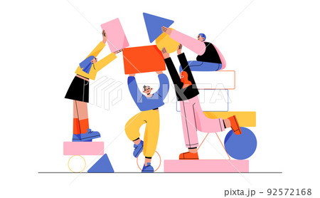 Business teambuilding, partnership, teamwork Business teambuilding, partnership, teamwork 92572168