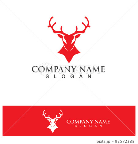 Deer head Logo Template vector icon illustration design 92572338
