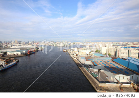 なみはや大橋 千歳橋 大正区 大阪市内風景 倉庫 資材置き場 昭和山 トラス建築 大阪湾風景 なみはや大橋 千歳橋 大正区 大阪市内風景 倉庫 資材置き場 昭和山 トラス建築 大阪湾風景 92574092