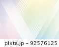 光が屈折反射したような七色模様のグラデーション背景素材 92576125