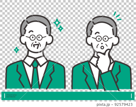Male vector illustration material with smiles and poses Positive facial expression set Male vector illustration material with smiles and poses Positive facial expression set 92579423