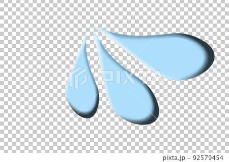 Tears / sweat emotion icon light blue Tears / sweat emotion icon light blue 92579454
