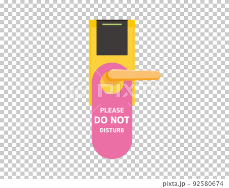 Hotel door plate Do Not Disturb vector illustration Hotel door plate Do Not Disturb vector illustration 92580674
