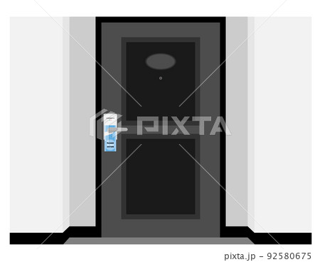ホテルのドアプレート Do Not Disturb ベクターイラスト ホテルのドアプレート Do Not Disturb ベクターイラスト 92580675