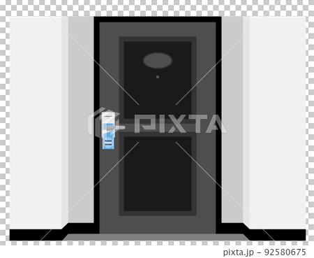 ホテルのドアプレート Do Not Disturb ベクターイラスト ホテルのドアプレート Do Not Disturb ベクターイラスト 92580675